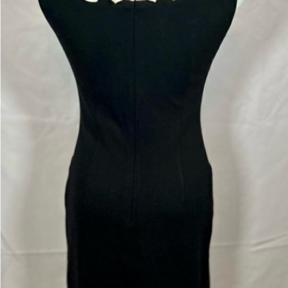 Taylor Classy Black Dress with Cream Ruffle Neckline ~ Elegance! - Picture 8 of 8